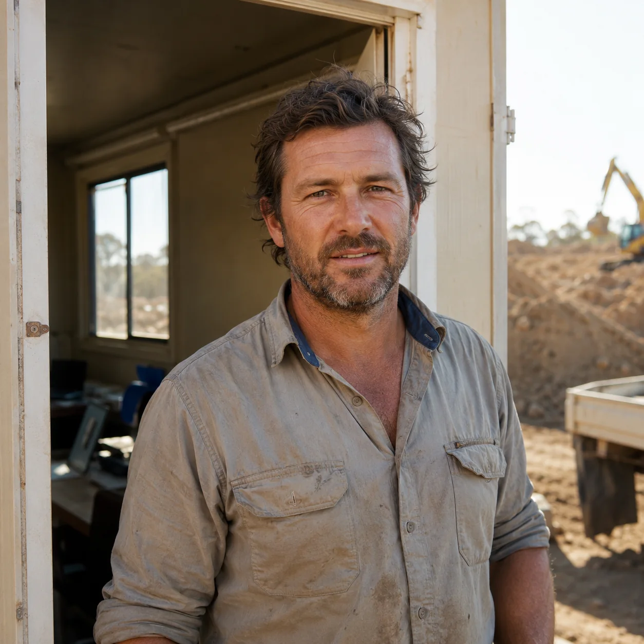 Portrait of Daniel, a civil contractor in Perth